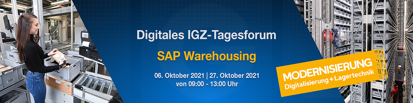 Digital IGZ-Tagesforum – SAP Warehousing | IGZ