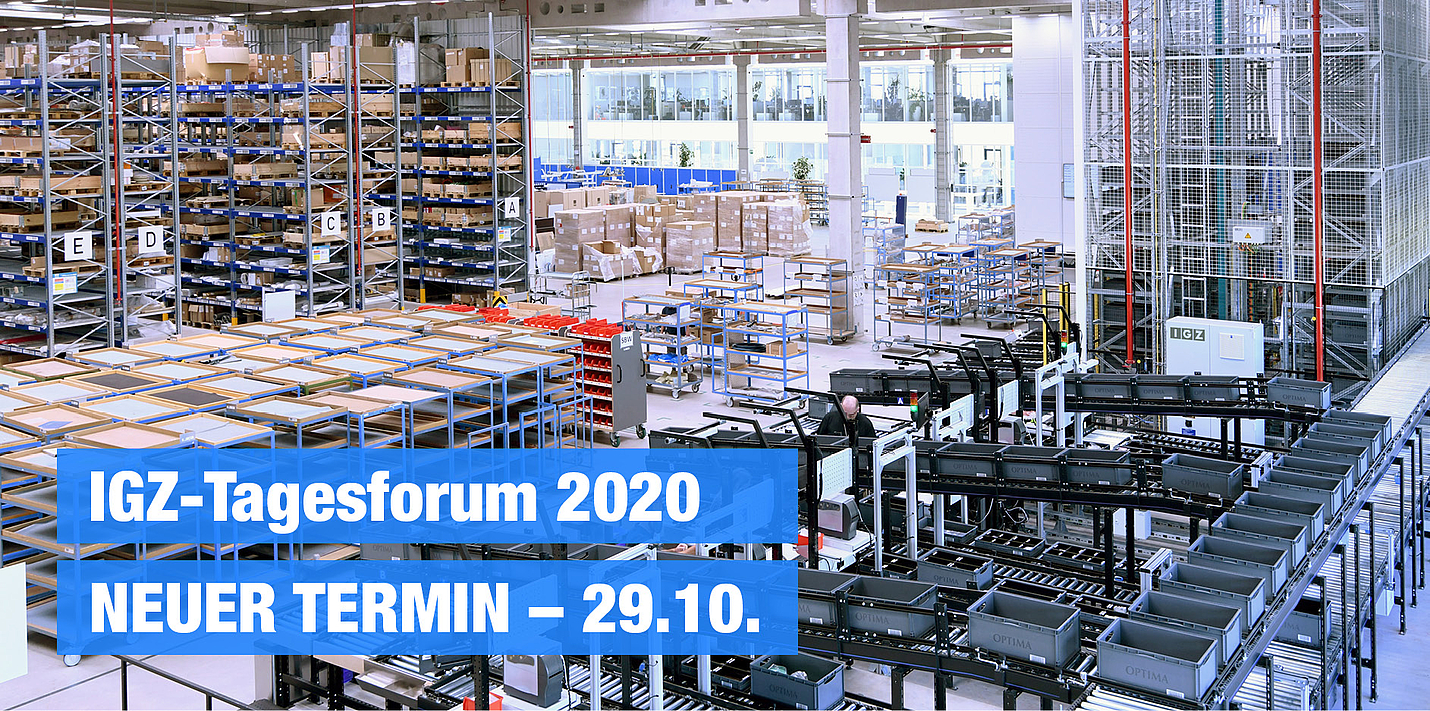 IGZ-Tagesforum Warehousing + Automation 2020 verschoben | IGZ