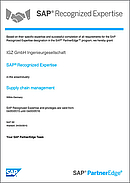 SAP Recognized Expertise Partner (REX) Supply Chain Management