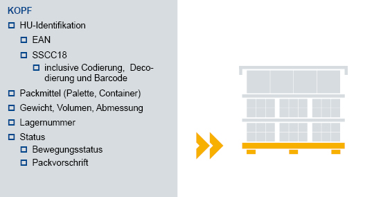 Eine SAP Handling Unit ist eine physische Einheit aus Packmitteln (Ladungsträger/Verpackungsmaterial) und den darauf/darin enthaltenen Waren. Eine Handling Unit besteht immer aus Produkten und Packmitteln. Alle in den Produktpositionen enthaltenen Informationen, z. B. über Chargen, bleiben über die Handling Unit stets verfügbar. 